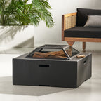 29" square wood burning fire pit