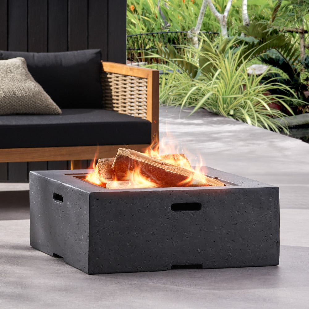 29" square wood burning fire pit