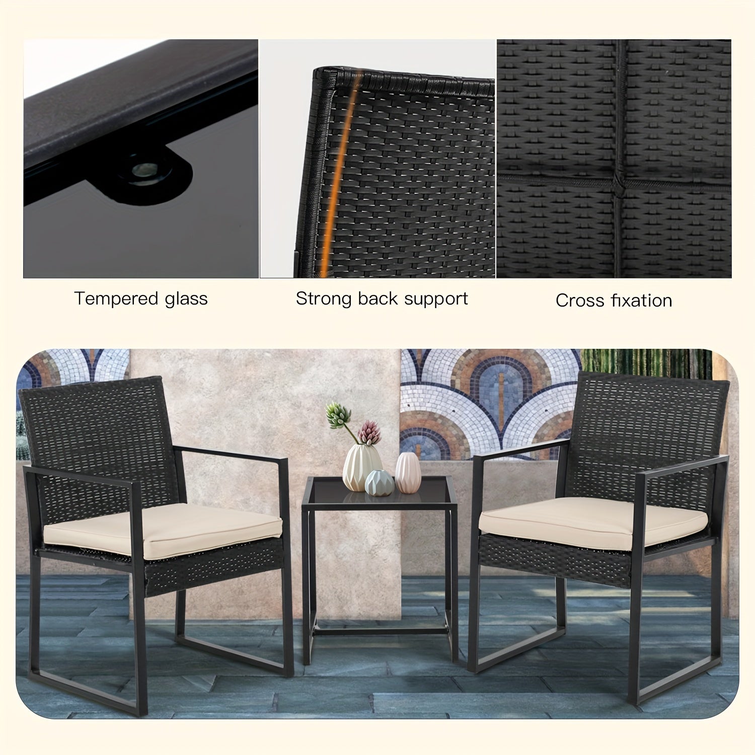 3-Piece Outdoor Furniture Set Outdoor