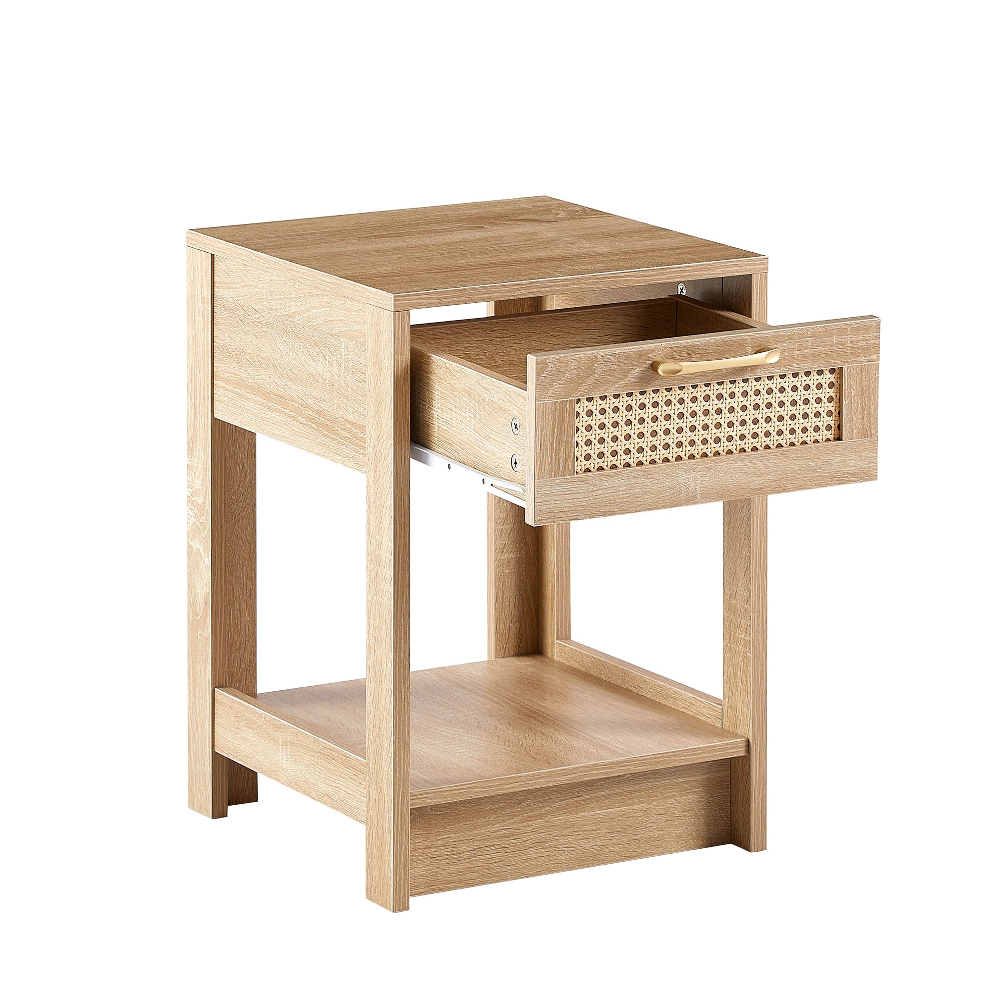Modern Rattan End Table