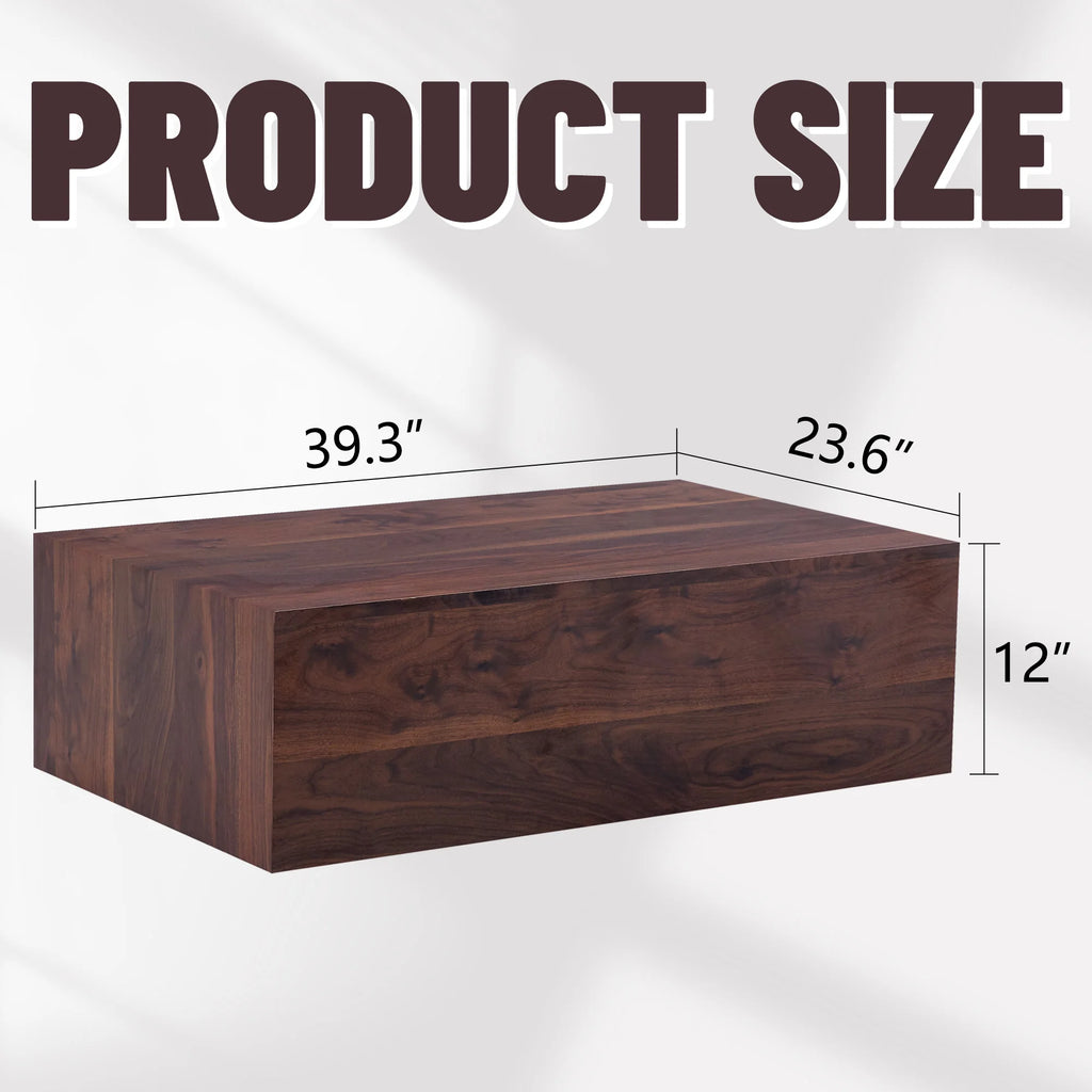 Modern Nordic Style Wooden Panel Coffee Table