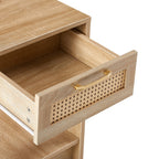 Modern Rattan End Table