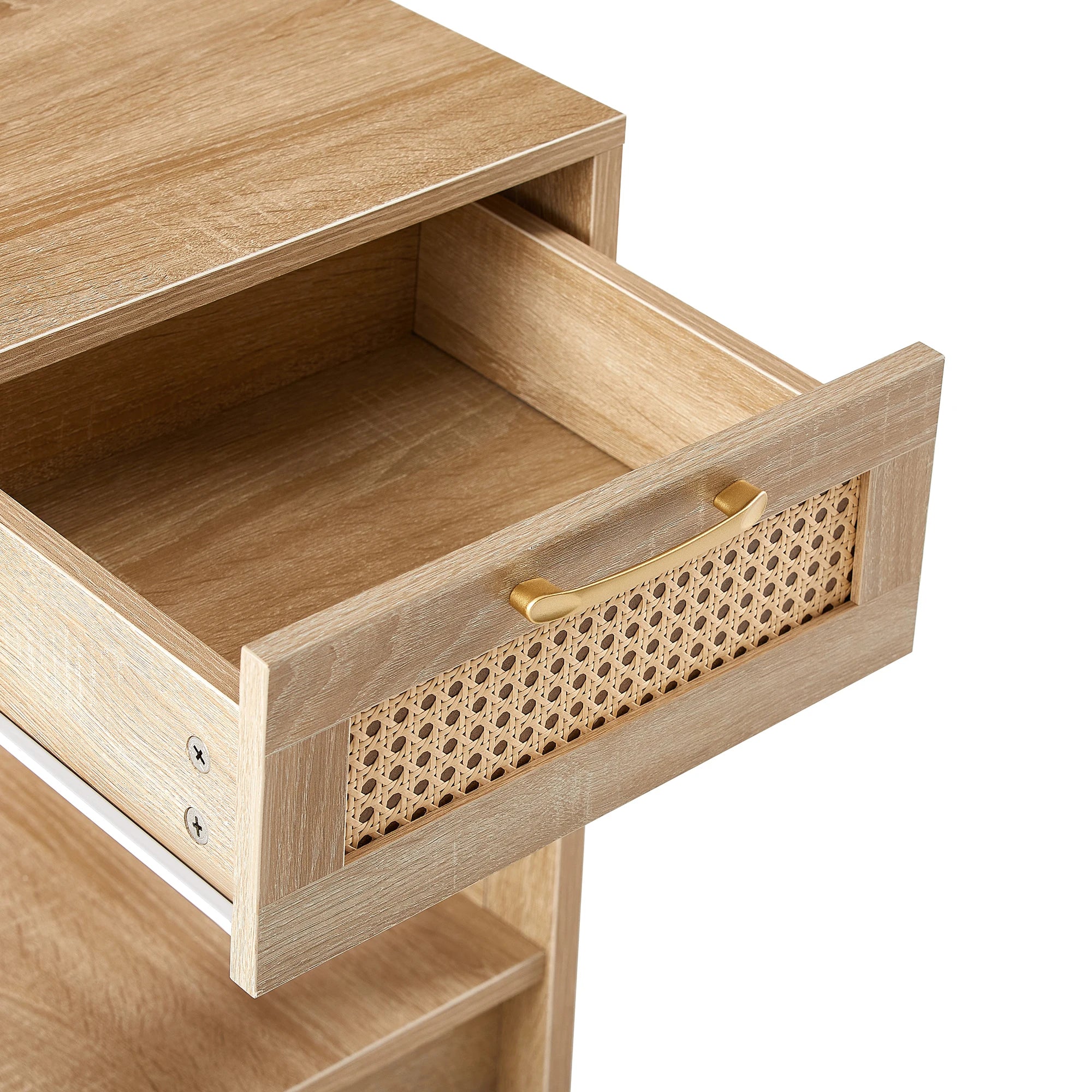 Modern Rattan End Table