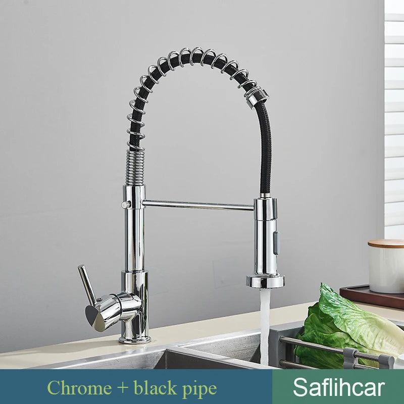 Brushed Gold Kitchen Sink Faucet