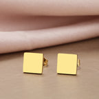 Stainless Steel Geometric Square Earrings