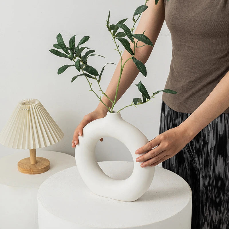 Modern White Vase