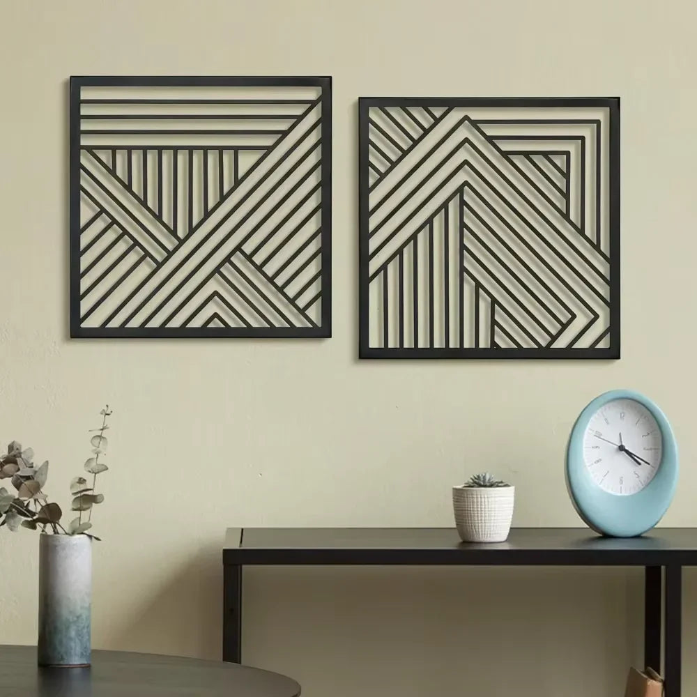 Metal Mid Century Wall Art Decor