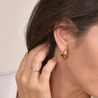 Minimalist Women Earrings Anti Allergy Stainless Steel