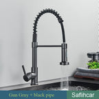 Brushed Gold Kitchen Sink Faucet