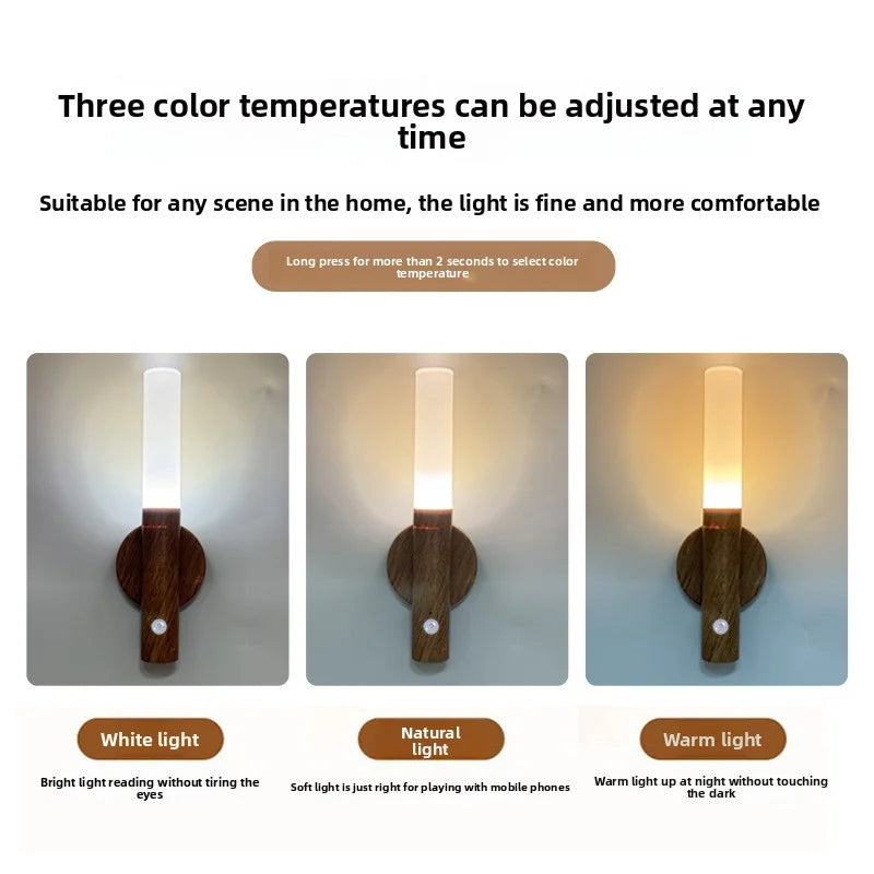 LED Night Light USB Charging  Lighting Motion Sensor Light Led Lamp