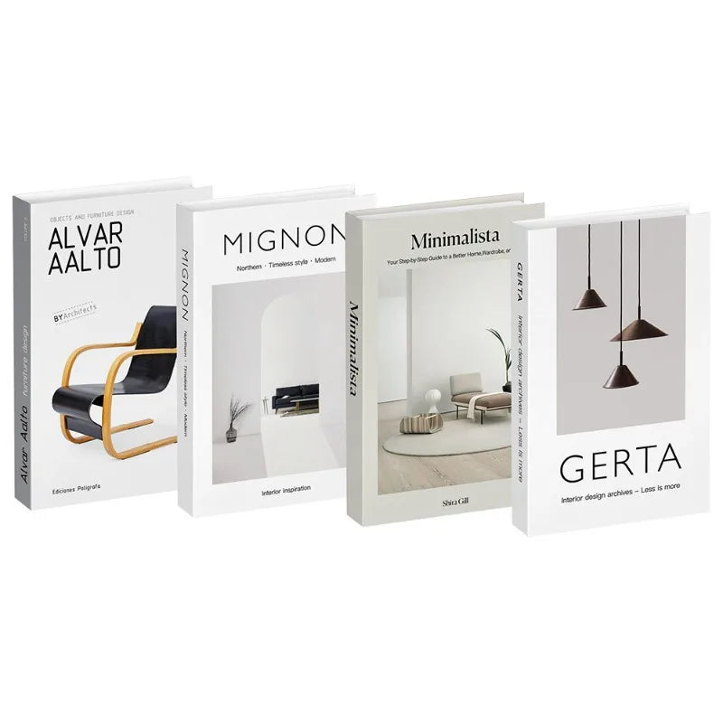 4 Pcs Bookshelf Coffee Table Designer