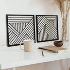 Metal Mid Century Wall Art Decor