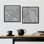 Metal Mid Century Wall Art Decor