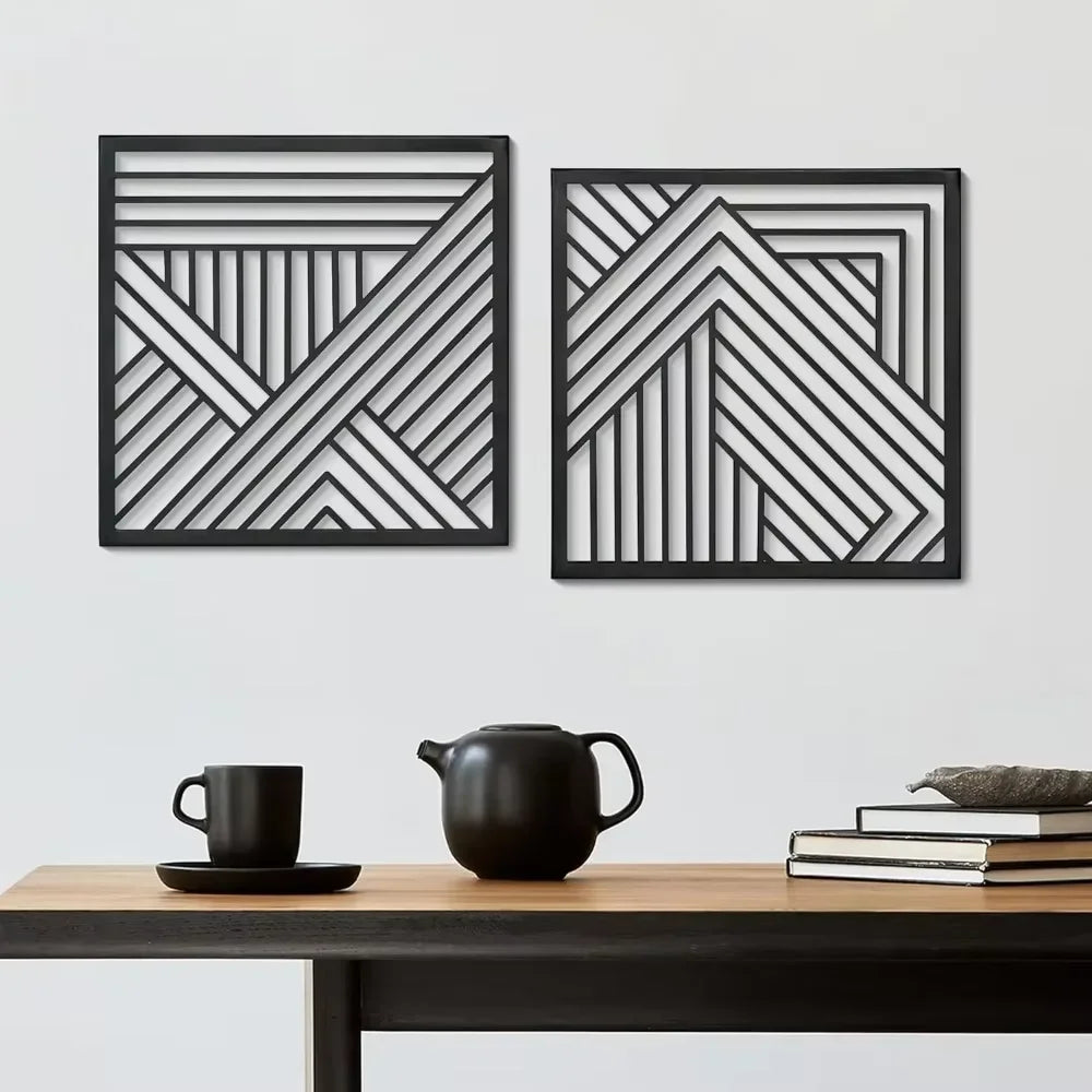 Metal Mid Century Wall Art Decor