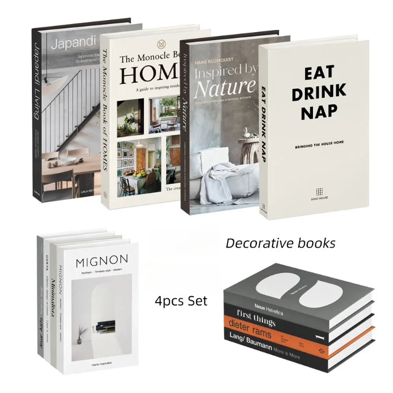 4 Pcs Bookshelf Coffee Table Designer
