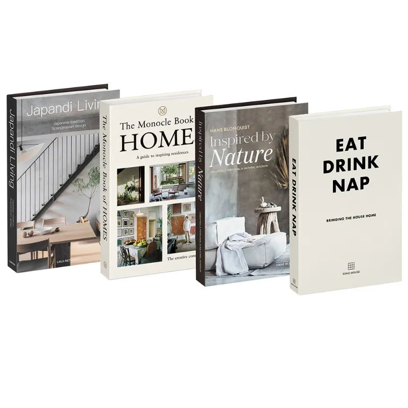 4 Pcs Bookshelf Coffee Table Designer