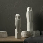 Abstract Resin Owl Statue