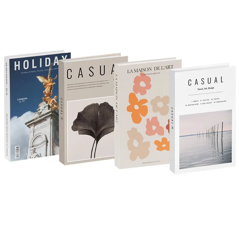 4 Pcs Bookshelf Coffee Table Designer