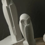 Abstract Resin Owl Statue