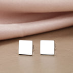 Stainless Steel Geometric Square Earrings