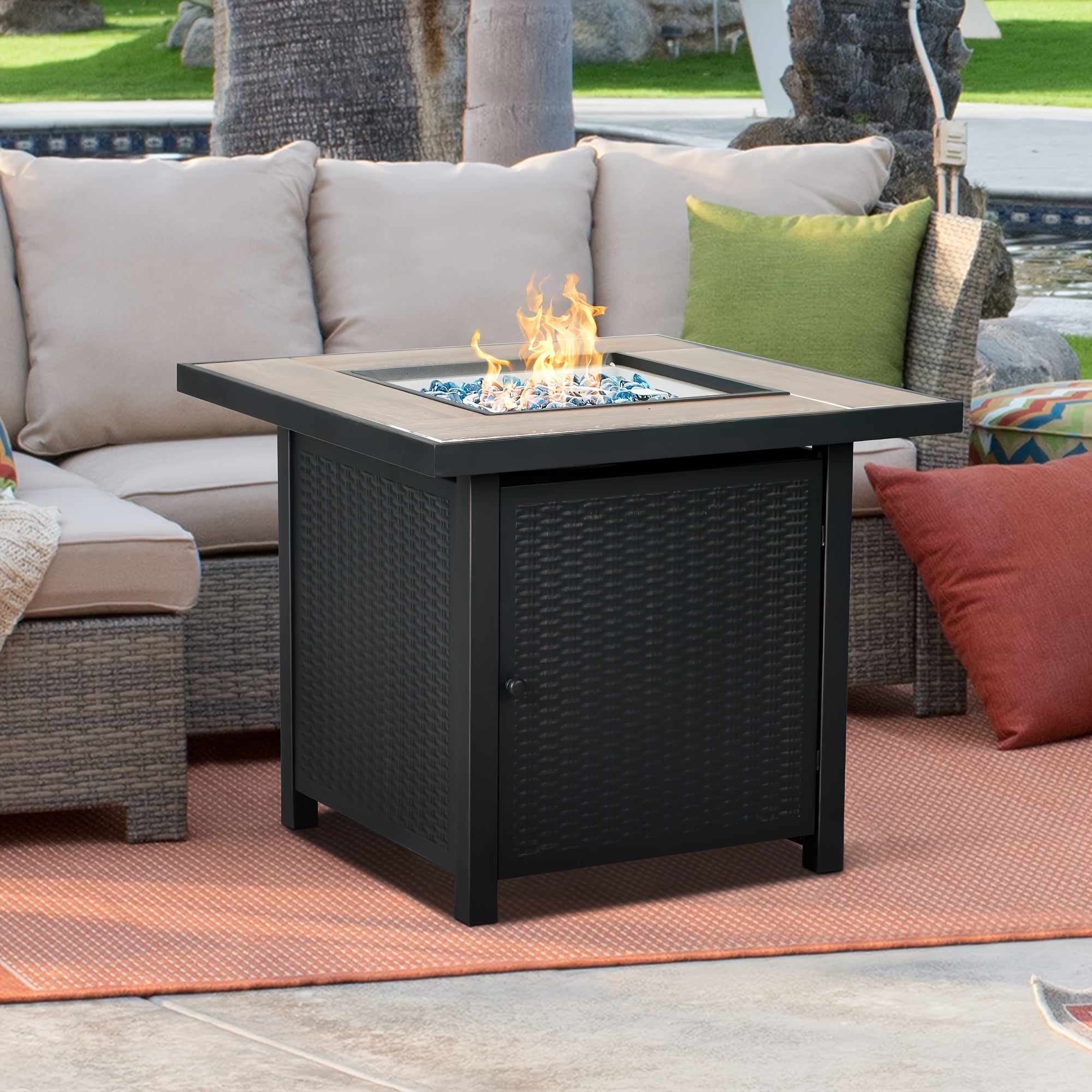 Propane Gas Fire Pit Table